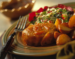 ORANGE-SESAME PORK CHOPS ORANGE-SESAME PORK CHOPS