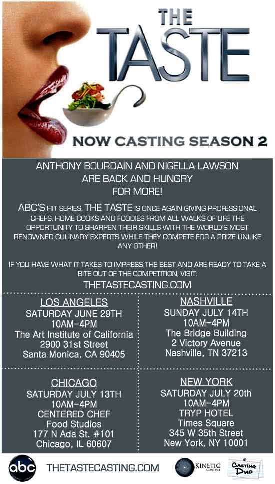 The Taste Casting Calls