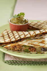 FAST-OFF-THE-GRILL CHORIZO QUESADILLAS