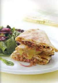 TURKEY & BALSAMIC ONION QUESADILLAS