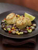 cornmeal crusted scallops cornmeal crusted scallops