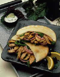 GYROS-STYLE PORK SANDWICH GYROS-STYLE PORK SANDWICH