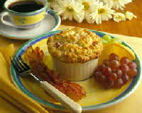 Ham and Mushroom Souffle