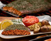 caramelized grilled salmon