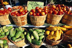 Eating locally-grown foods