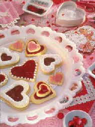 JEWELED HEART COOKIES JEWELED HEART COOKIES