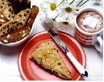 raisin streusel scone