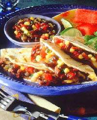 skillet quesadillas