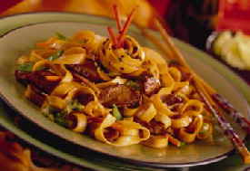 SPICY BARBECUE WHITE PEKIN DUCKLING LO MEIN