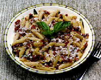 sun dried tomato & walnuts with penne sun dried tomato & walnuts with penne
