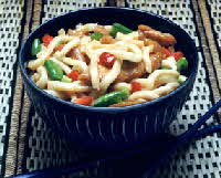 udon noodles with bourbon chicken udon noodles with bourbon chicken