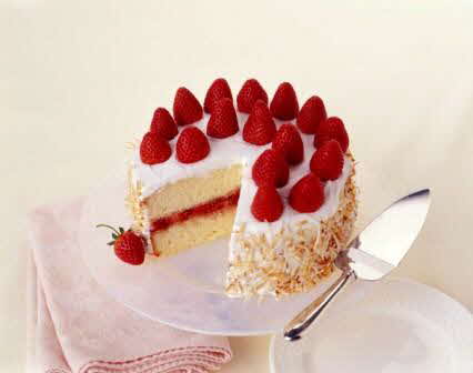 Coconut Strawberry Cake