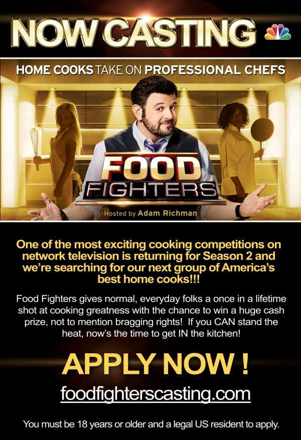 Food Fighters Casting Call