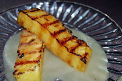 Grilled Pineapple wedges