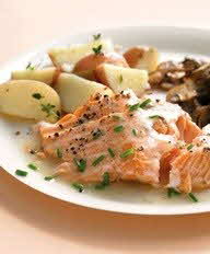 Salmon with Hot Sweet Mustard