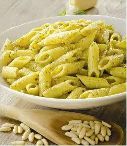 Penne with pine nuts