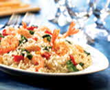 Shrimp And Spinach-Feta Rice