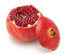 pomegranate with cut top
