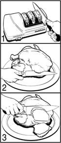 carving a turkey