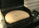 Grilled Pizza Stone on a Gas Grill