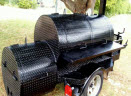 you tube vidio bbq pit barbecue smoker with grill trailer towable