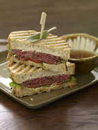 rye on rye beef panini