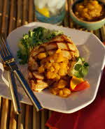 chicken with mango chutney