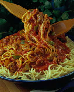 HEARTY SPAGHETTI WITH PORK