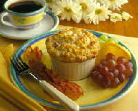 Ham and Mushroom Souffle