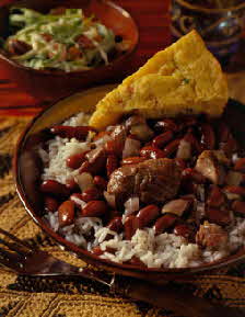 NEW ORLEANS-STYLE RED BEANS & RICE WITH FRESH HAM HOCKS