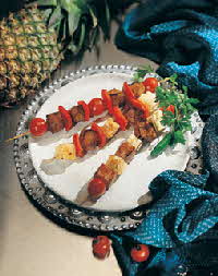 PORK KABOBS WITH TEQUILA & PINEAPPLES