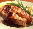 Salmon With Spiced Marsala Plum Sauce