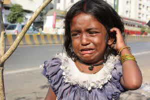 A young girl in India