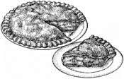 Apple pie and slice