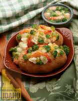 Broccoli Shrimp Stuffed Potatoes