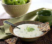 creamy cheesy cauliflower soup