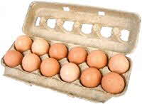 Brown Eggs in Carton