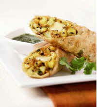 indian potato spring rolls