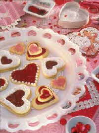 JEWELED HEART COOKIES