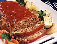 meatloaf and potatoes