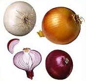 Red, White and Yellow Onions
