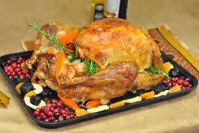 Roast turkey with rub