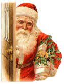 Peeking Santa