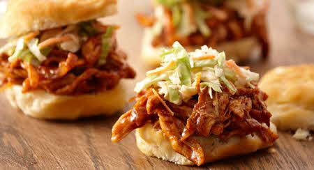 Pulled Chicken Sliders