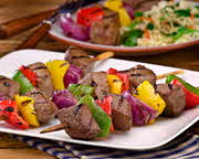 beef & vege skewers