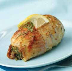 Tilapia stuffed with crab