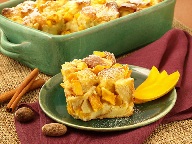 brandy mango bread pudding