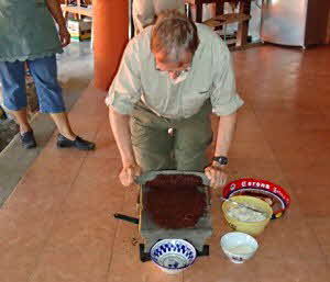 Grinding Cacao